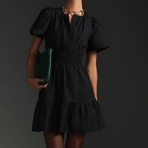 Anthropologie Somerset Mini Dress Black Large